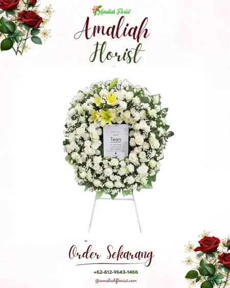 Krans Bunga Duka Tiban Indah